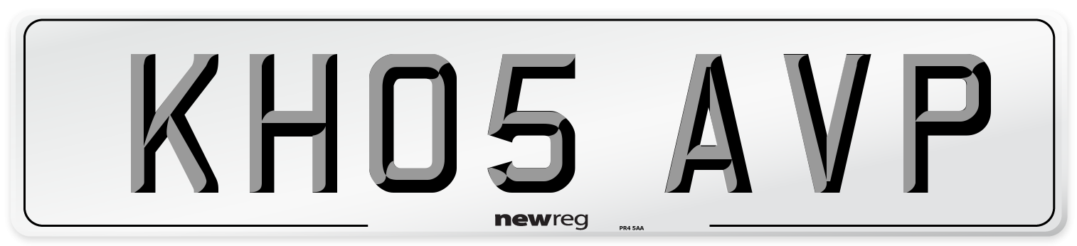 KH05 AVP Number Plate from New Reg